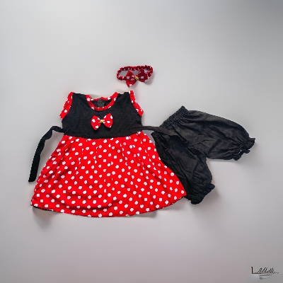 Picture of little baby  Girls  cotton Dress and pant set for 0-7