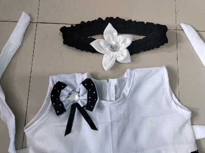 Picture of Fashionable cotton baby girl dress summer collection for age 0-7 Years