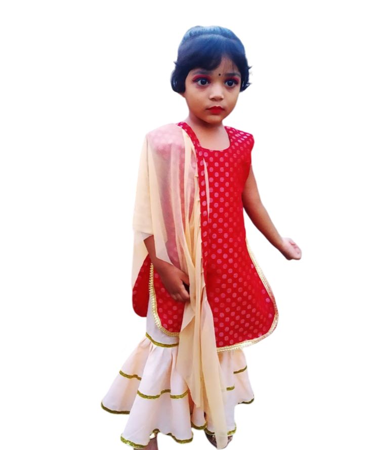 Picture of Baby Girls Sleeveless Kurta and Sharara Set for Girls for 0-7 years