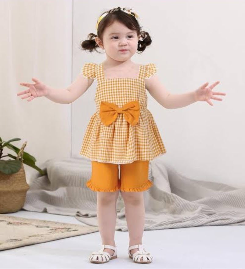 Picture of Baby Girl Floral Sleeveless Tops Short Sets Baby Girls' Clothings 0-5 years