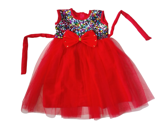 Picture of Baby Girls Fashionable Beautiful homemade party Dress ,frock For 0-12 Years Babies
