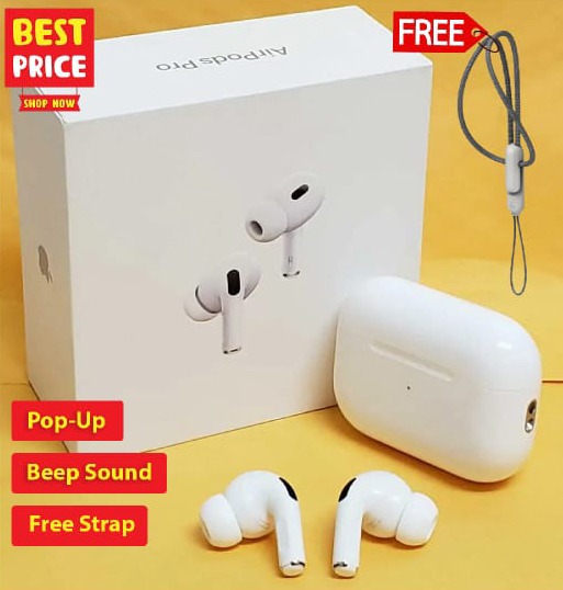 Picture of Airpods Pro 2nd Gen Made In Dubai Edition Bluetooth Headphone Black and White