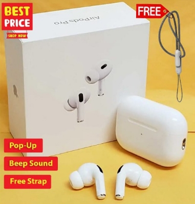 Picture of Airpods Pro 2nd Gen Made In Dubai Edition Bluetooth Headphone Black and White