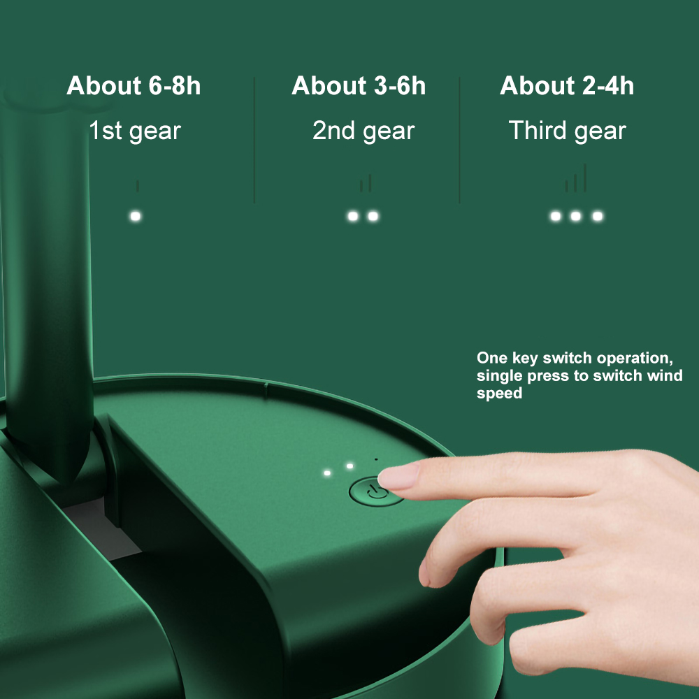 Picture of Rechargeable Fan Foldable Telescopic Fan Mini Table Fan Low Noise Portable Folding Telescopic Small Desktop Fan High Battery Life