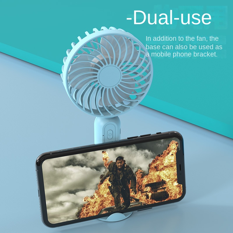 Picture of F9 Handy Fan Strong Wind, Rechargeable Mini Fan, Portable Handheld Strom Fan, 3-Speed Cooling Fan