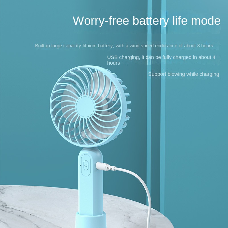 Picture of F9 Handy Fan Strong Wind, Rechargeable Mini Fan, Portable Handheld Strom Fan, 3-Speed Cooling Fan