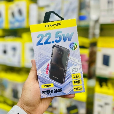 Picture of Awei P10K 10000mAh PD Fast Charging Powerbank 22.5W Super Slim, LED Digital Display Power Bank