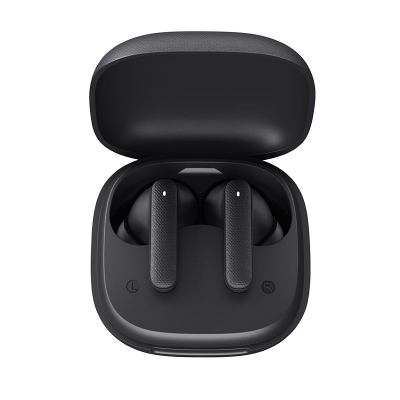 Picture of QCY Buds QT43 True Wireless Earbuds. Fabric Texture and Super Light weight Earbuds