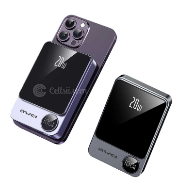 Picture of Awei P39K Magsafe Wireless Powerbank 10000mAh 20W PD Fast Charging Magnetic Power Bank