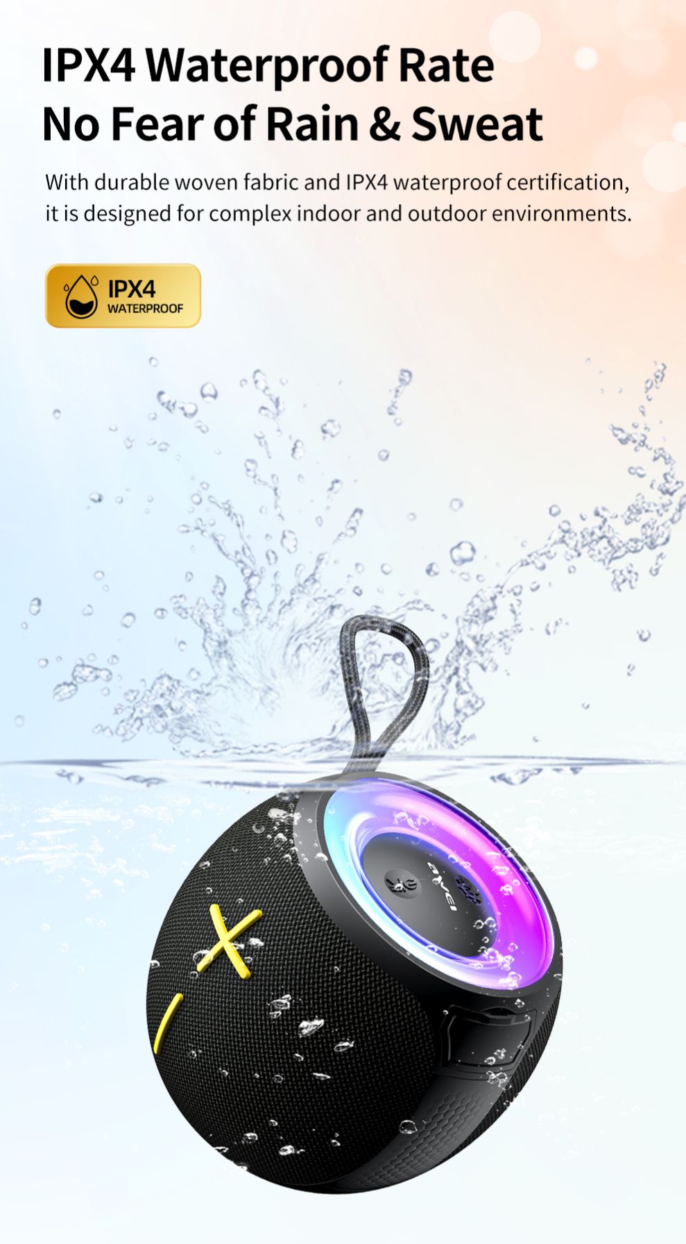 Picture of Awei KA19 Wireless Speaker 360° Stereo Sound Smart Bluetooth Speaker