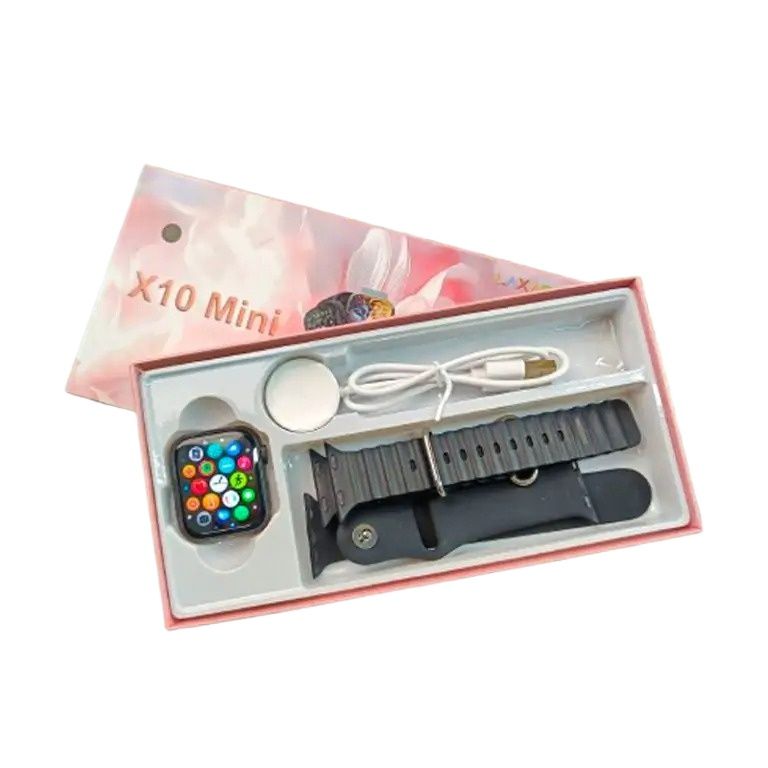 Picture of X10 Mini Ladies Smart Watch Bluetooth Calling, Two Belt, Heart Rate Monitoring Smartwatch for Baby and Women