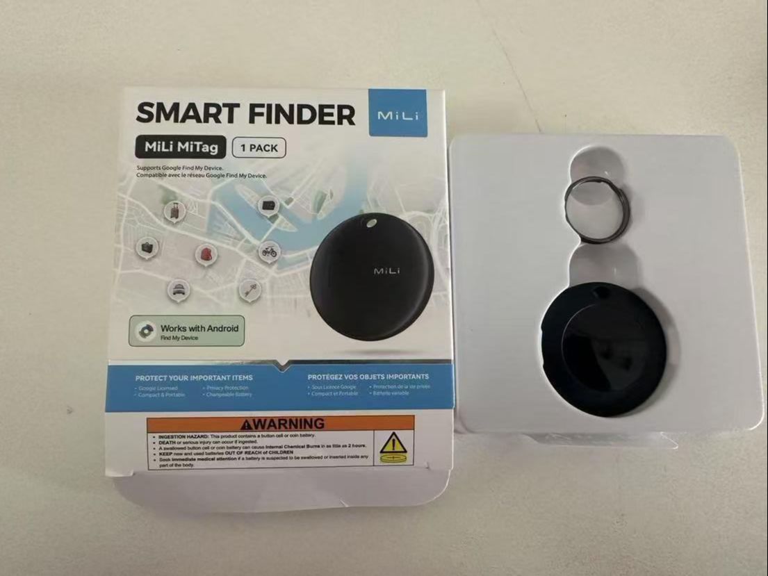 Picture of MiLi MiTag Android Location Tracker Device. Compatible with Google’s Find My Device. Smart Finder