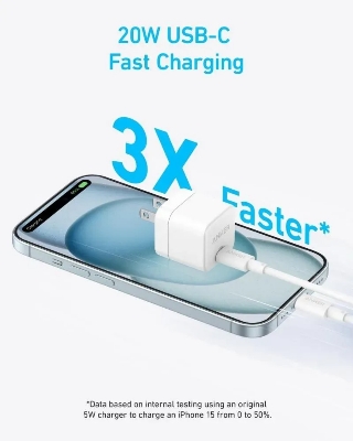 Picture of Anker Zolo Charger 20W IQ & PD 3.0 iPhone/Samsung/Pixel