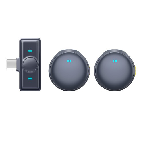 Picture of Q8 Wireless Microphone Copy of Hollyland Lark M2. Interview, Live Broadcast, Audio Video Recording Clip on Collar Microphone. Noise Reduction Lavalier Lapel Mini Microphone