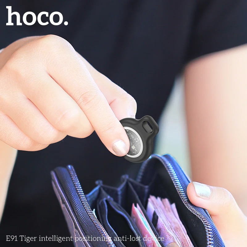 Picture of HOCO E91 Location Tracker Device for iPhone. Compatible with Apple Find My network. Smart Finder Anti-Loss Device