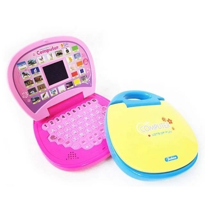 Picture of Educational Computer - Blue and Yellow Effy Shoppy Educational Computer ABC and 123 Learning Kids
