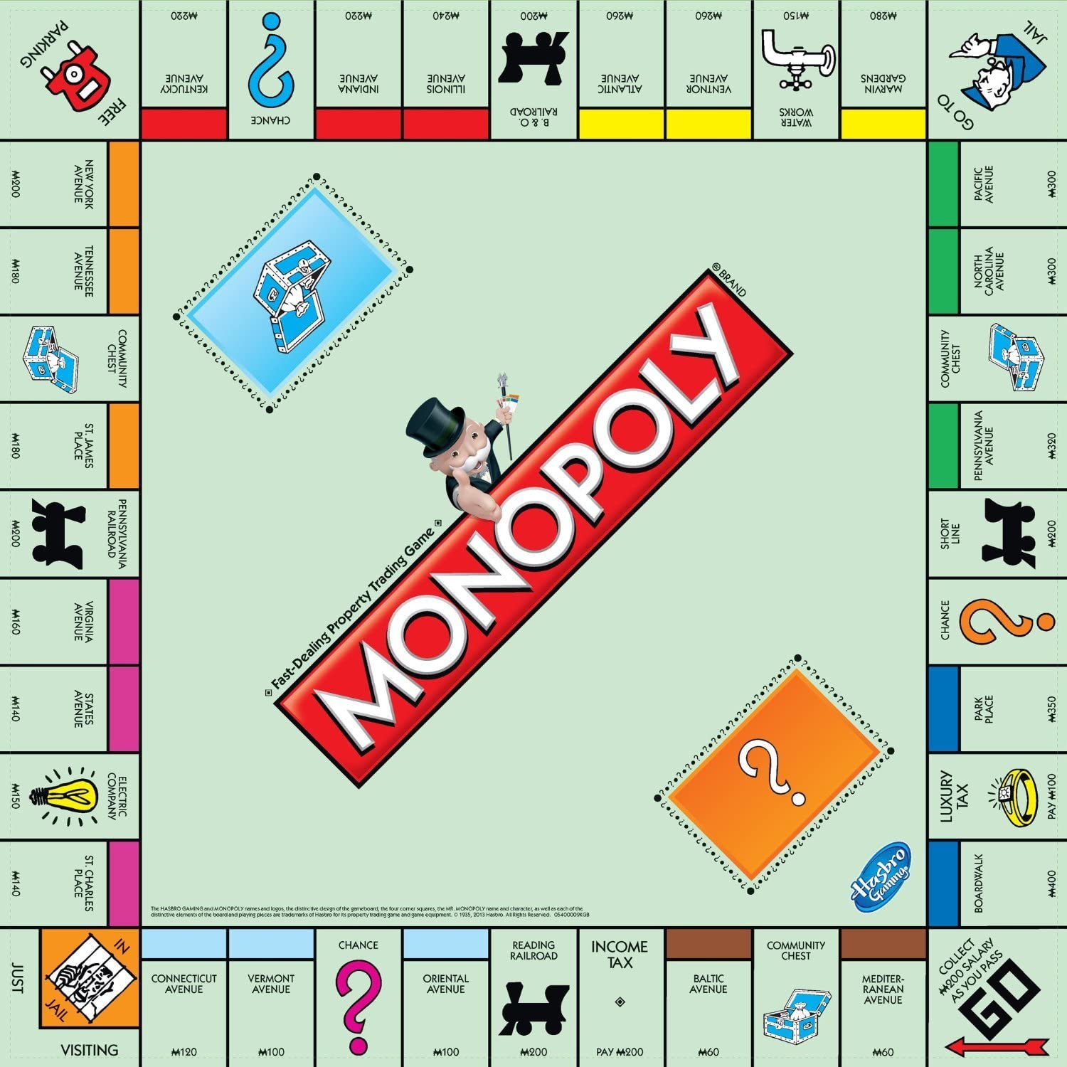 Picture of Monopoly Classic Replacement Board by Hasbro
