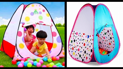 Picture of Kid's Foldable Indoor Outdoor Pop Up Play Tent House Toy / Tent House With Multicolour Ball