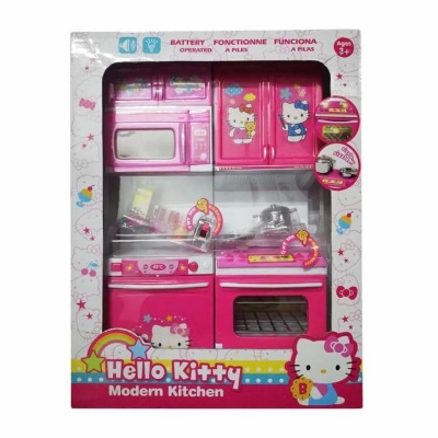 Picture of Big Hello Kitty Modern Kitchen Set , Baby girls kids love home kitchen