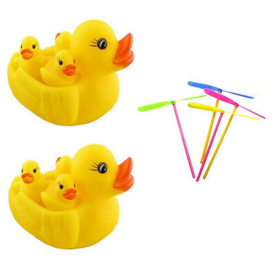 Picture of Baby Bathing Rubber Squeaky Ducks Floating Play Water Pool Tub Toys