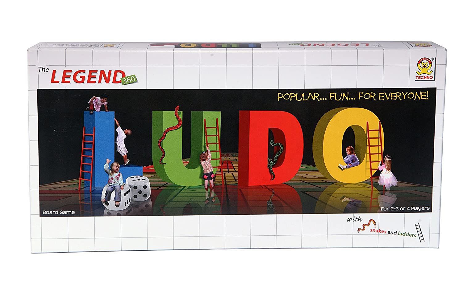 Picture of Techno The Legend 360 Ludo - Board Game (White)