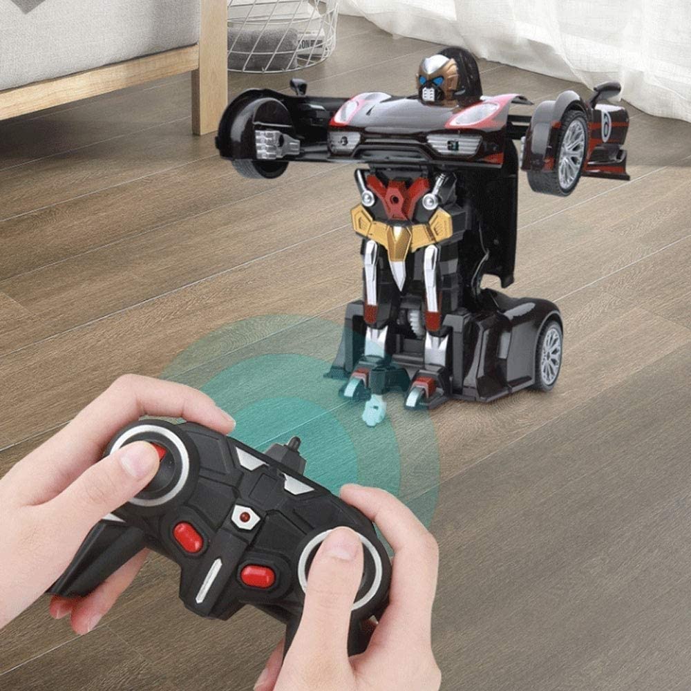 Picture of Children's Charging Toy Induction Deformation Remote Control Car King Kong Robot Sports Car Toy Remote Control Speed Drifting Racing Car Toy Model for Kids Adults Toddlers Boys Girls Gift