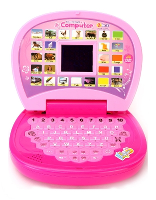 Picture of EDUCATIONAL Computer and Learning ABCD, Words & Number Battery Operated Kids Laptop with LED Display and Music - Baby Toys