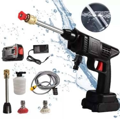Picture of portable Car Wash Washer Gun Cordless High Pressure Car Washer Spray Rechargeable 2 Type Wash