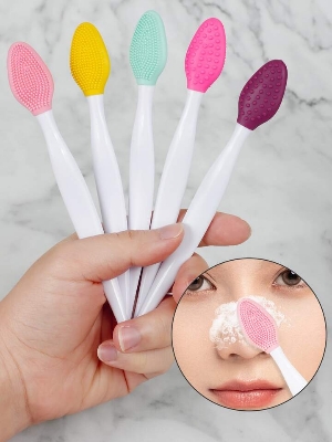 Picture of Face Cleansing Brush Effective Nose Exfoliator Blackhead Removal Brush-1Pcs