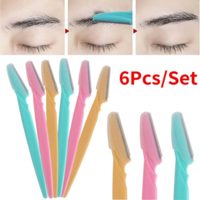 Picture of Tineke Eyebrow Face Razor 6 pcs Trimmer Shaper Shaver Blade Hair Remover Tool