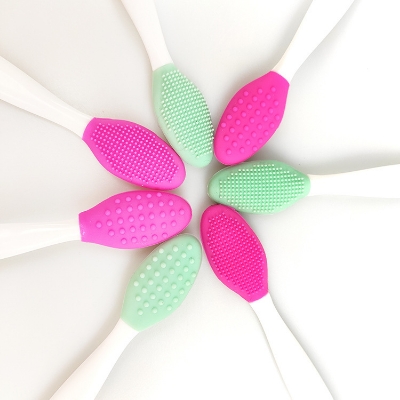 Picture of Double Side Soft Silicone Lip Scrub Tool & Nose Blackhead Remove Brush