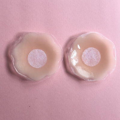 Picture of Women Bra Nipple Cover Bras Push Up Bra Nipple Stickers Bra Without Straps Invisible Female Adhesive Nipple Stickers-2pcs