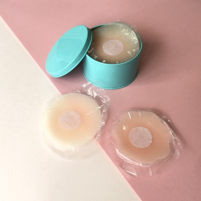 Picture of Women Bra Nipple Cover Bras Push Up Bra Nipple Stickers Bra Without Straps Invisible Female Adhesive Nipple Stickers-2pcs