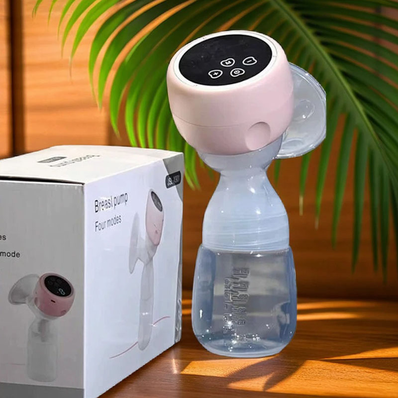 Picture of Electric Rechargeable Breastfeeding Pump Anti-Back Low Noise Breastfeeding Pump Portable Massage