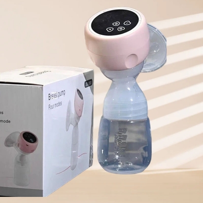Picture of Electric Rechargeable Breastfeeding Pump Anti-Back Low Noise Breastfeeding Pump Portable Massage