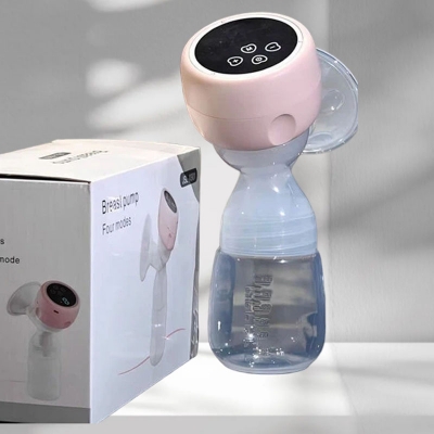 Picture of Electric Rechargeable Breastfeeding Pump Anti-Back Low Noise Breastfeeding Pump Portable Massage