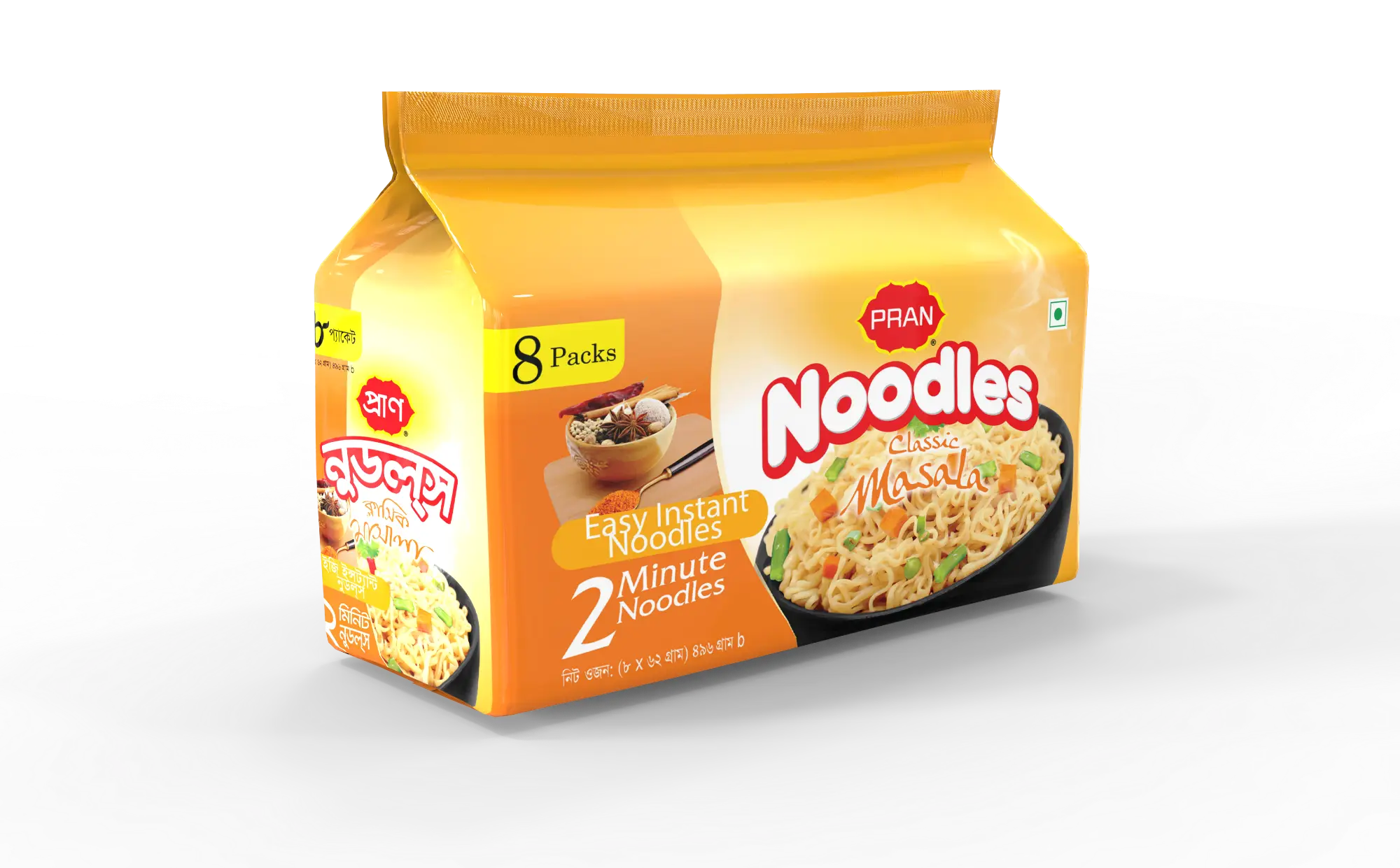 Buy PRAN Noodles Classic Masala 8 Packs Online