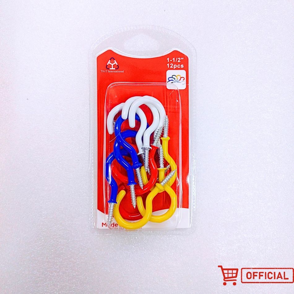 Picture of Tri-T 1-1/2 Inch Cup Hook For MultiPurpose Usage With MultiColour CupHook