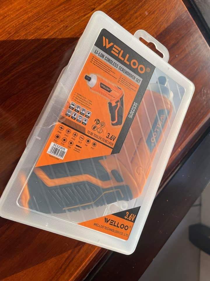 Picture of Li-Lon Welloo Multipurpose usage Cordless ScrewDriver Set /ScrewGun