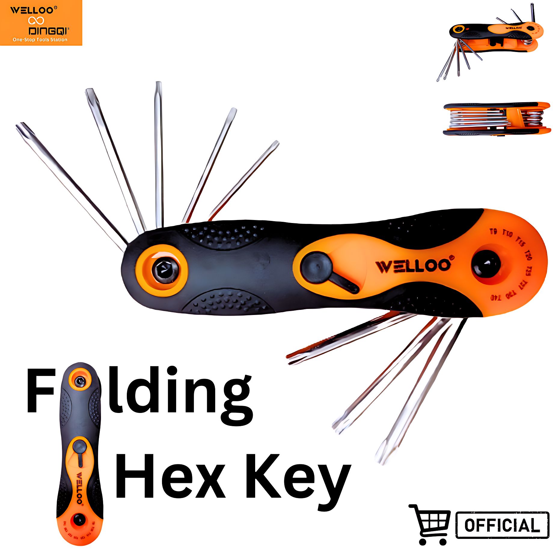 Picture of Welloo Folding Torx Hex Key Set 8Pcs for Multipurpose Usage