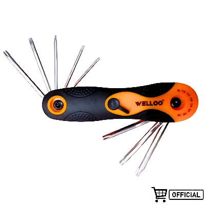 Picture of Welloo Folding Torx Hex Key Set 8Pcs for Multipurpose Usage