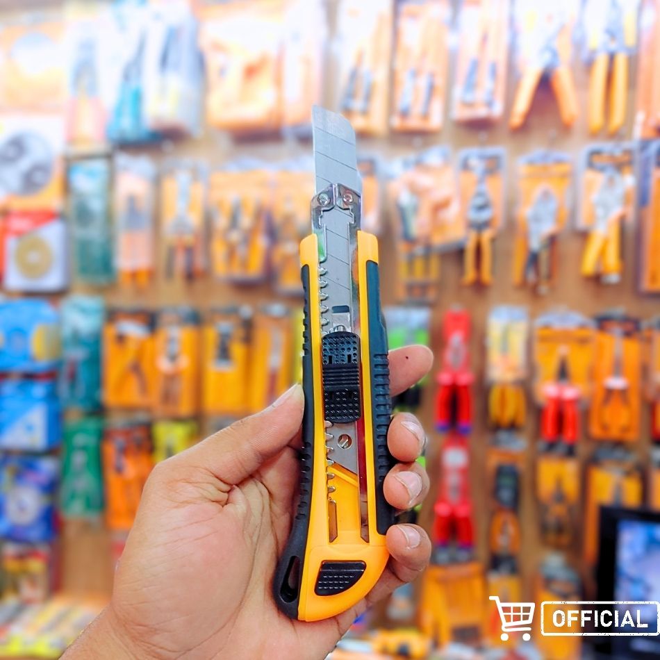 Picture of DingQi Hight Quality Multipurpose Usage Utility NT Cutter  With Extra 5pcs Blade