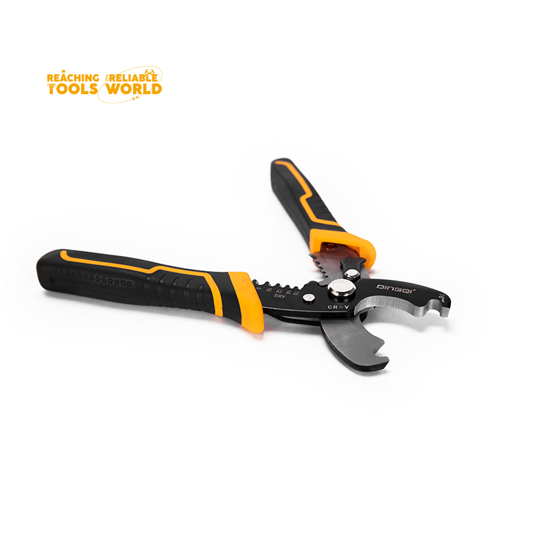 Picture of DINGQI 8Inch Cable Stripping Shear With Professional Wire Stripper For Multi-purpose Usage
