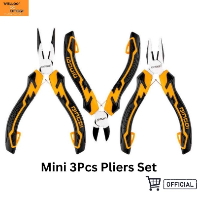Picture of DINGQI 5"inch /3Pcs Hand Tools Grip Handle Stainless Steel Mini Pliers Set