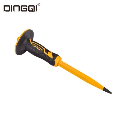 Picture of DingQi High Quality Stone Chisel Quarry Pick Quarry Chisel Carbon Steel Cold Chisel With Safe Grip Rubber Handle