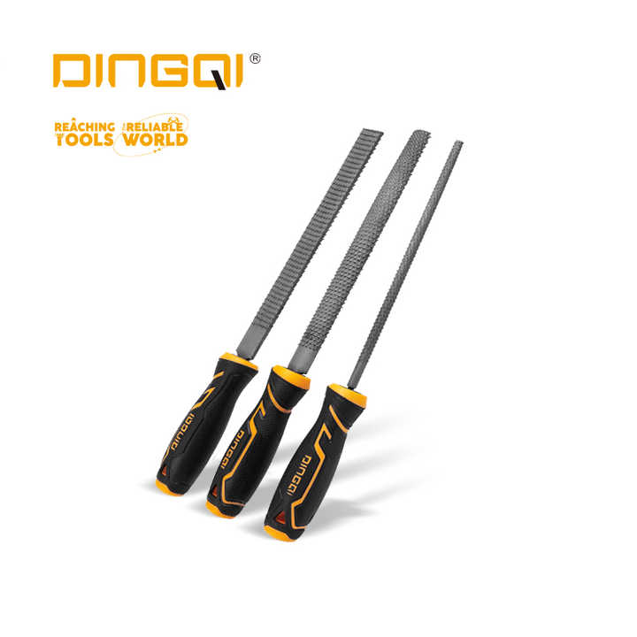 Picture of DingQi Professional 8'' Carbon Steel File Set Include Round Half Round Flat Steel File,Wholesale China Merchandise Stainless Steel Hand Steel File For Furniture Wood Working Tools