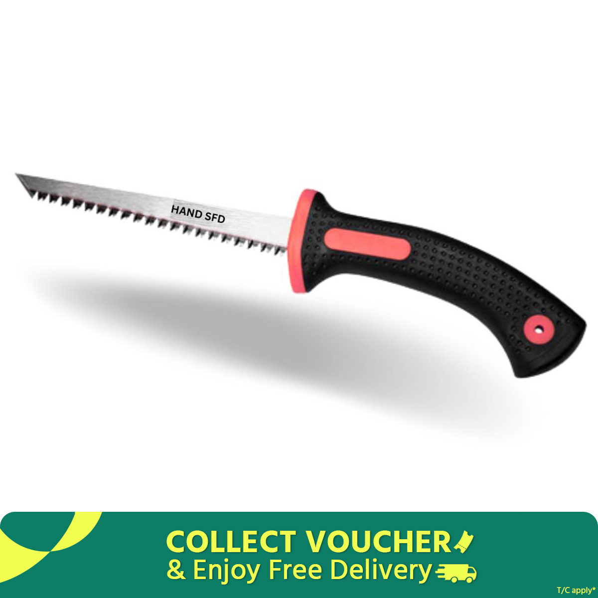 Picture of Vikaco high quality 165mm wallboard saw for making cuts in plasterboards with TPR PVC handle