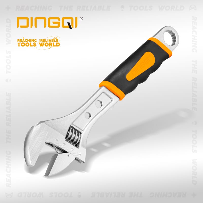 Picture of DingQi 8 Inch Wholesale Professional Specification Round Hole Wrench Adjustable Spanner