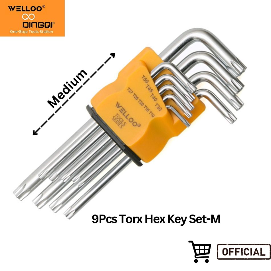 Picture of Welloo 9Pcs Torx Hex Key Set-M/MultiPurpose Usage Allen Key Set