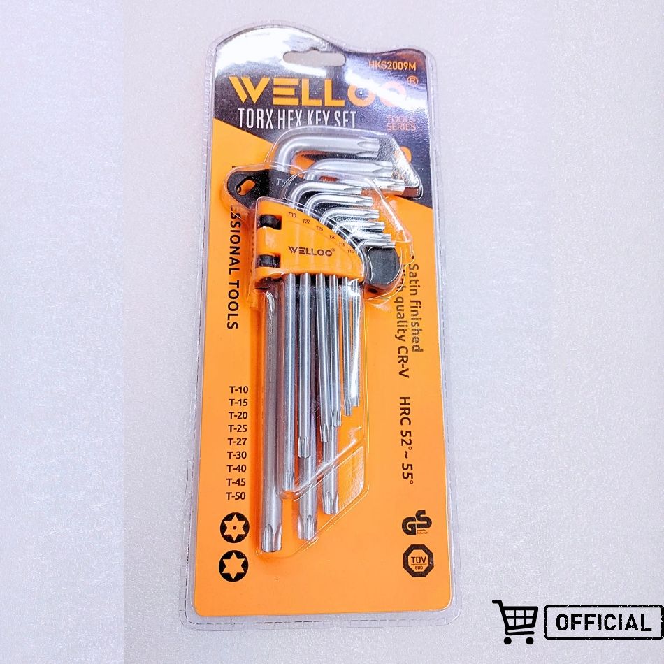 Picture of Welloo 9Pcs Torx Hex Key Set-M/MultiPurpose Usage Allen Key Set